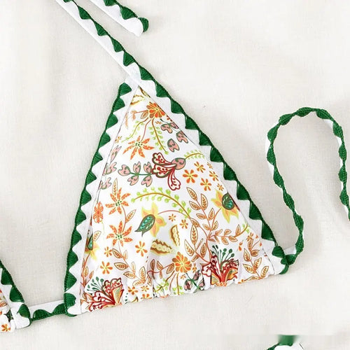 Bikini Sexy Halter Printed Swimsuit For Women - Onuvéa